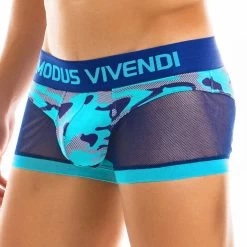Boxer Modus Vivendi Camo C-Through 10923 -Boutique De Lingerie Boxer modus 10923 bleu 4