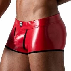 Boxer Vinyl TOF PARIS TOF184R -Boutique De Lingerie Boxer tof TOF184R rouge 4