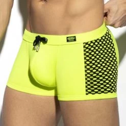 Boxer De Bain ES Collection Disco Pop 2117 -Boutique De Lingerie Boxerbain esco 2117 jaune 4