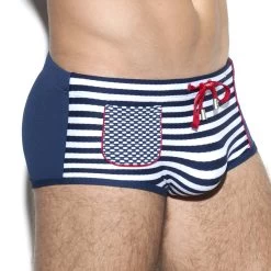 Boxer De Bain ES Collection Sailor 1921 -Boutique De Lingerie Boxerbain escollection 1921 bleu 4