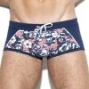 Boxer De Bain ES Collection Flowery Sailor 1924 -Boutique De Lingerie Boxerbain escollection 1924 bleu m
