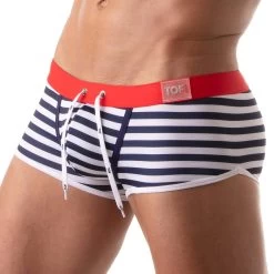 Boxer De Bain Iconic Swim TOF PARIS TOF207BU -Boutique De Lingerie Boxerbain tof TOF207BU raye 4