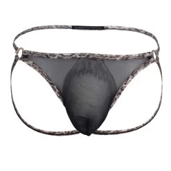 Jock Strap Andrew Christian Sheer Leopard 92557 -Boutique De Lingerie JockStrap ac 92557 noir 9