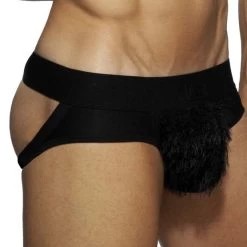 Jock Strap Addicted Feather AD Party AD865 -Boutique De Lingerie JockStrap addicted AD865 noir 4