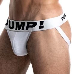Jock Strap Pump! White 15005 -Boutique De Lingerie JockStrap pump 15005 blanc 4