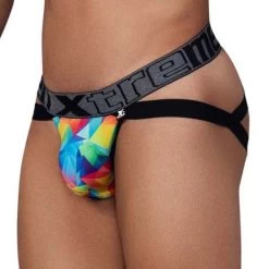 Jock Strap Xtremen Rainbow Prism 91148 -Boutique De Lingerie JockStrap xtremen 91148 multicolor 4