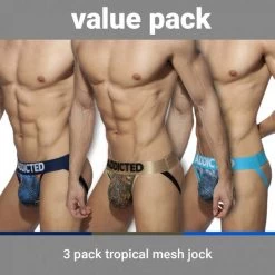 Pack De 3 Jock Straps Addicted Tropical AD911P