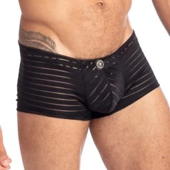 Shorty L Homme Invisible Back To Black MY18BTB -Boutique De Lingerie Shorty hi MY18BTB noir 4