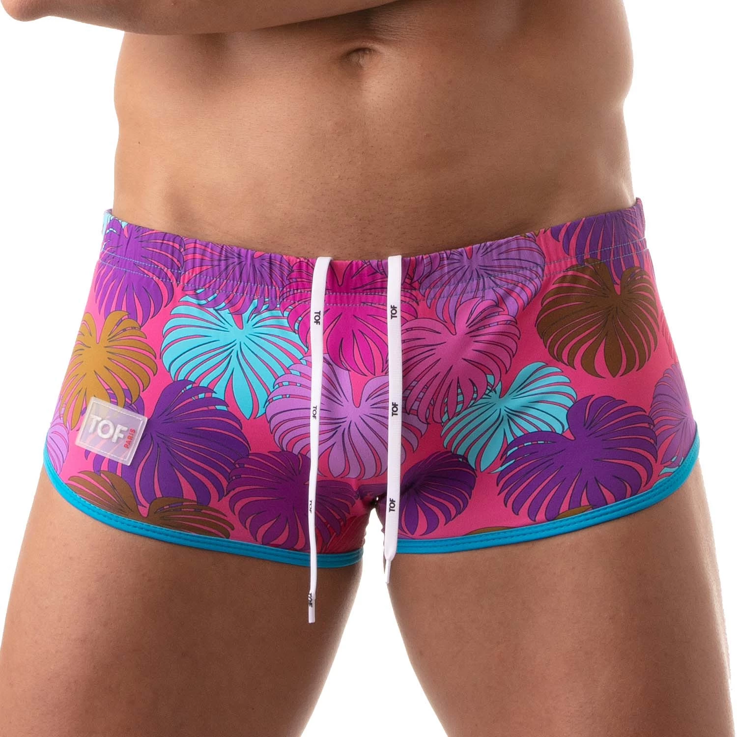 Shorty De Bain Floral Swim TOF PARIS TOF195P 3 Shorty De Bain Floral Swim TOF PARIS TOF195P