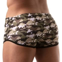 Shorty De Bain Iconic Swim TOF PARIS TOF208K -Boutique De Lingerie Shortybain tof TOF208K camo 3