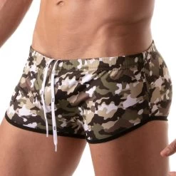 Shorty De Bain Iconic Swim TOF PARIS TOF208K -Boutique De Lingerie Shortybain tof TOF208K camo 4