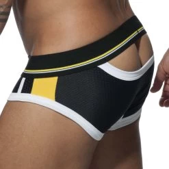 Slip Empty Bottom Addicted Open Sport AD740 -Boutique De Lingerie Slip addicted AD740 noir 3