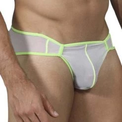 Slip Pikante Communication Mesh PIK0222 -Boutique De Lingerie Slip pikante pik0222 blanc 4