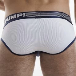 Slip Pump! Navy Ribbed 12042 -Boutique De Lingerie Slip pump 12042 bleu 3