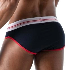 Slip French TOF PARIS TOF162BU -Boutique De Lingerie Slip tof TOF162BU bleu 3