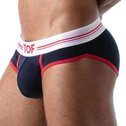 Slip French TOF PARIS TOF162BU -Boutique De Lingerie Slip tof TOF162BU bleu 4