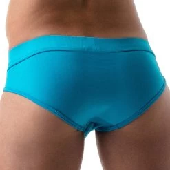 Slip De Bain XL Push Up TOF PARIS TOF119T 6 Slip De Bain XL Push Up TOF PARIS TOF119T -Boutique De Lingerie Slipbain tof TOF119T turquoise 3