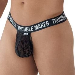 String Candyman Trouble Maker Lace 99618 -Boutique De Lingerie String candy 99618 noir 4