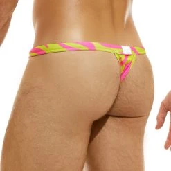 String De Bain Modus Vivendi Tiger DS2311 -Boutique De Lingerie Stringbain modus DS2311 jaune 3