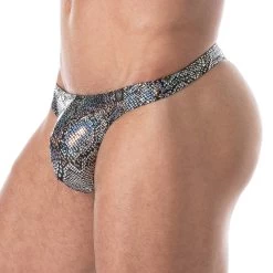 String De Bain Splendid TOF PARIS TOF266A -Boutique De Lingerie Stringbain tof TOF266A argent 4