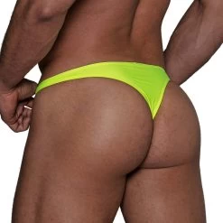 String De Bain Neon TOF PARIS TOF270JF -Boutique De Lingerie Stringbain tof TOF270JF jaune 3