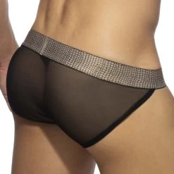 Tanga Addicted Snake Net AD1017 -Boutique De Lingerie Tanga addicted AD1017 noir 3