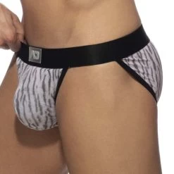 Tanga Addicted Tiger Print AD974 -Boutique De Lingerie Tanga addicted AD974 gris 4