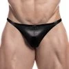 Tanga Cut4Men Black Leatherette C4M11 -Boutique De Lingerie Tanga c4m C4M11 noir m
