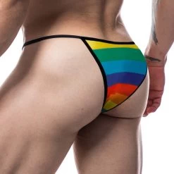 Tanga Cut4Men Rainbow C4M12 -Boutique De Lingerie Tanga c4m C4M12 multicolor 3