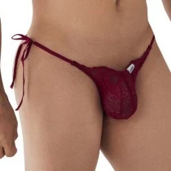 Tanga Candyman Lace Heart 99579 -Boutique De Lingerie Tanga candy 99579 bordeau 4