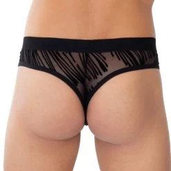 Tanga Eros Veneziani 7410 -Boutique De Lingerie Tanga eros 7410 noir 3