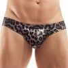 Tanga Wojoer Brauner Leo SP9T352 -Boutique De Lingerie Tanga wojoer SP9T352 noir M