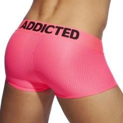 Boxer Cockring Addicted Neon Mesh AD952 -Boutique De Lingerie boxer addicted ad952 rose 3