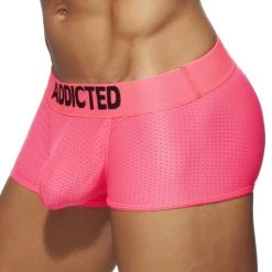 Boxer Cockring Addicted Neon Mesh AD952 -Boutique De Lingerie boxer addicted ad952 rose 4