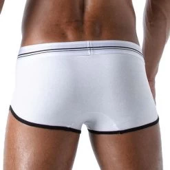 Pack De 3 Boxers French TOF PARIS TOF168B -Boutique De Lingerie boxer tof TOF168B blanc 3