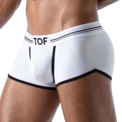 Pack De 3 Boxers French TOF PARIS TOF168B -Boutique De Lingerie boxer tof TOF168B blanc 4
