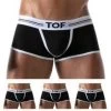 Pack De 3 Boxers French TOF PARIS TOF168N -Boutique De Lingerie boxer tof tof168n noir m