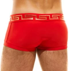 Boxer De Bain Modus Vivendi Glam Meander AS2121 -Boutique De Lingerie boxerbain modus as2121 rouge 3