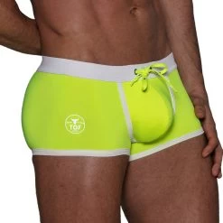 Boxer De Bain Neon TOF PARIS TOF268JF -Boutique De Lingerie boxerbain tof TOF268JF jaune 4