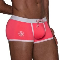 Boxer De Bain Neon TOF PARIS TOF268PF -Boutique De Lingerie boxerbain tof TOF268PF rose 4