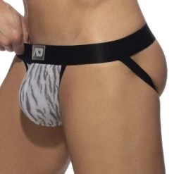 Jock Strap Addicted Tiger Print AD975 -Boutique De Lingerie jockstrap addicted ad975 gris 4