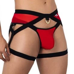 Jock Strap Candyman Garter 99623 7 Jock Strap Candyman Garter 99623 -Boutique De Lingerie jockstrap candy 99623 rouge 4