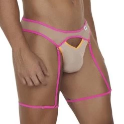 Jock Strap Candyman Garter 99687 -Boutique De Lingerie jockstrap candy 99687 beige 4