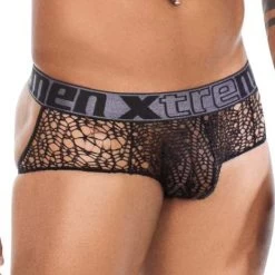 Jock Strap Xtremen Lace 91119 -Boutique De Lingerie jockstrap xtremen 91119 noir 4