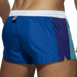 Short De Bain Addicted Rainbow ADS239 -Boutique De Lingerie shortbain addicted ADS239 blanc 3