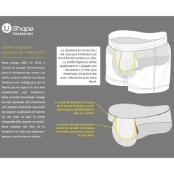 Short De Bain Addicted Rainbow ADS239 -Boutique De Lingerie shortbain addicted ADS239 blanc 5