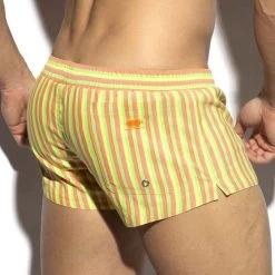 Short De Bain ES Collection Hippie 2202 -Boutique De Lingerie shortbain esco 2204 jaune 3