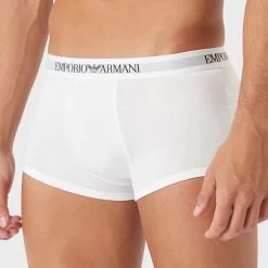 Pack 3 Shortys Emporio Armani 111610 C722 -Boutique De Lingerie shorty ea 111610c722 blanc 4
