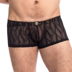 Shorty L Homme Invisible Flamme Noire MY14FLA -Boutique De Lingerie shorty hi my14fla noir 4