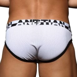 Slip Andrew Christian Almost Naked Mesh Gym 92771 -Boutique De Lingerie slip ac 92771 blanc 3